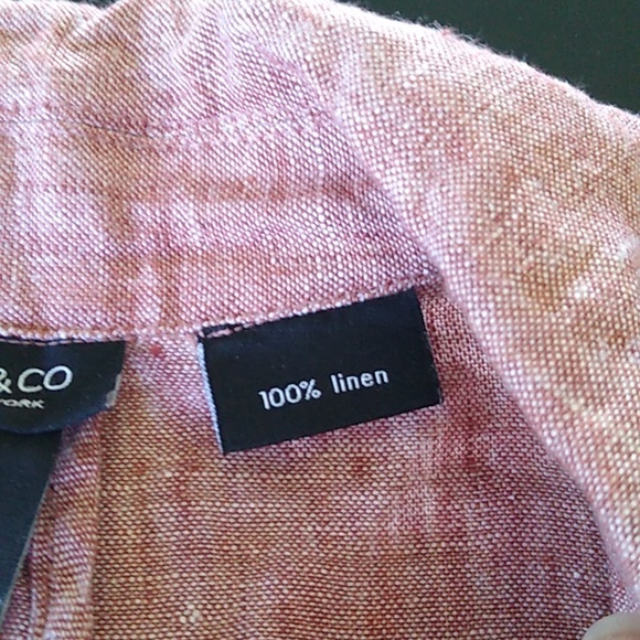 Jones & Co. linen blazer heather red size M - Picture 6 of 15